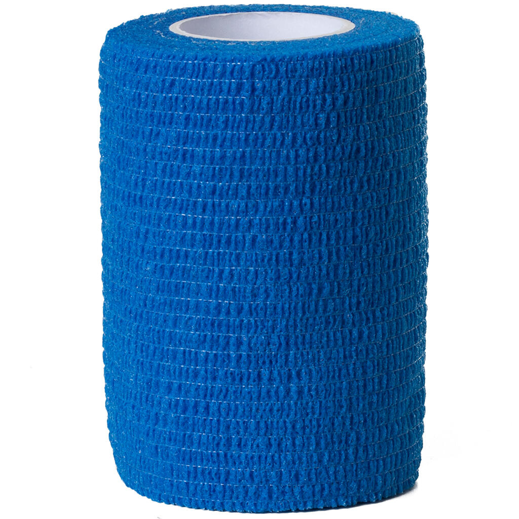 Bande de maintien cohésive repositionnable 7,5 cm x 4,5 m bleue